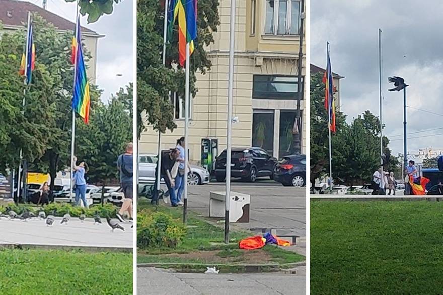 &Zcaron;ena ispred Glavnog kolodvora skidala LGBT zastave i vikala, sprije&ccaron;io je mu&scaron;karac