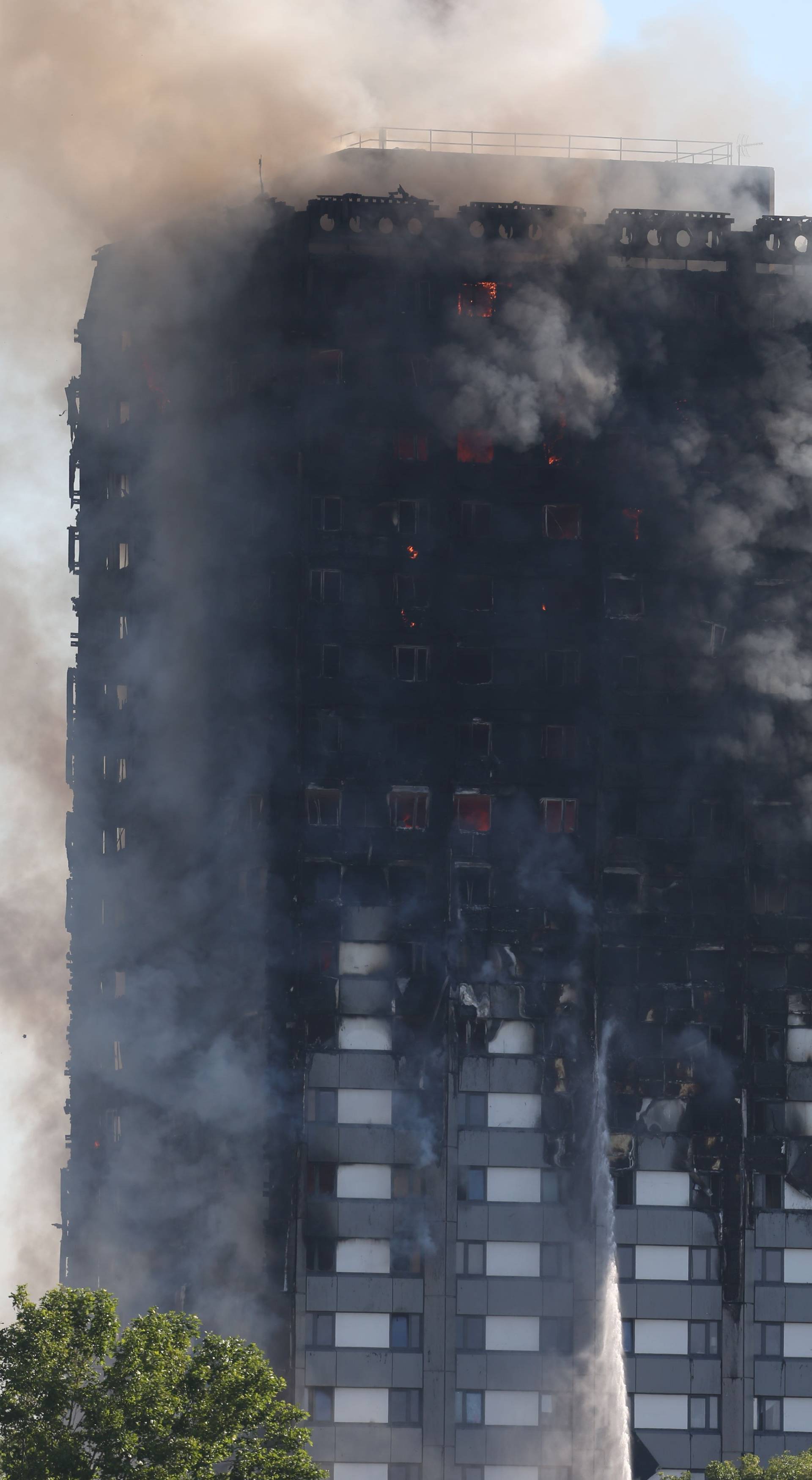 Tower block fire in London