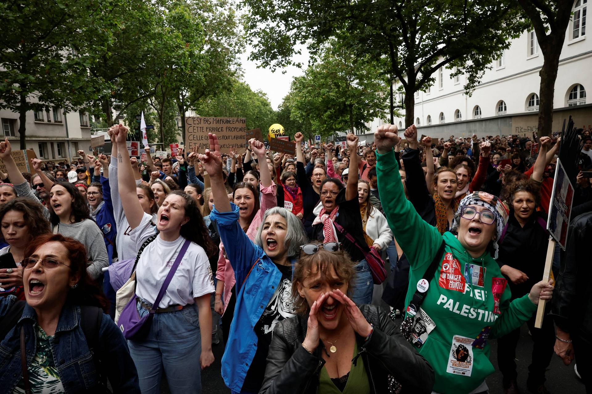 Demonstration against the French far-right National Rally party, in Paris