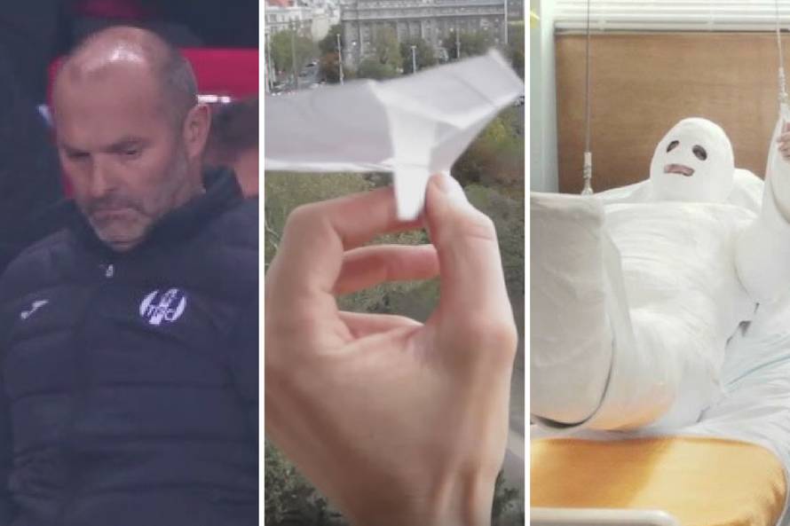 Pogodio ga je papirnati avion: Treneru se smije cijeli svijet...