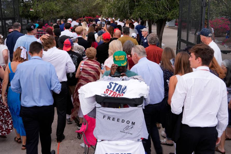 Memorial service for slain conservative commentator Kirk in Glendale