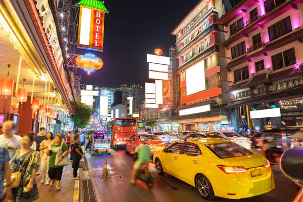 Chinatown,Called,Yaowarat,In,Rush,Hour,Night,And,Long,Exposure