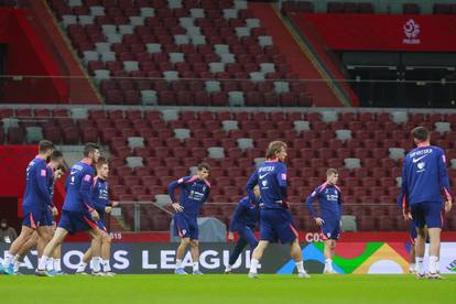 FOTO Dalić se na posljednjem treningu zadržao u razgovoru s dvojicom reprezentativaca...