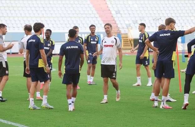 Split: Hajduk održao trening na Poljudu uoči sutrašnje utakmice