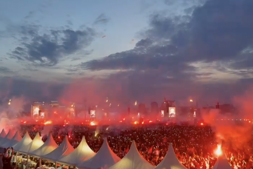 Početak koncerta na Hipodromu