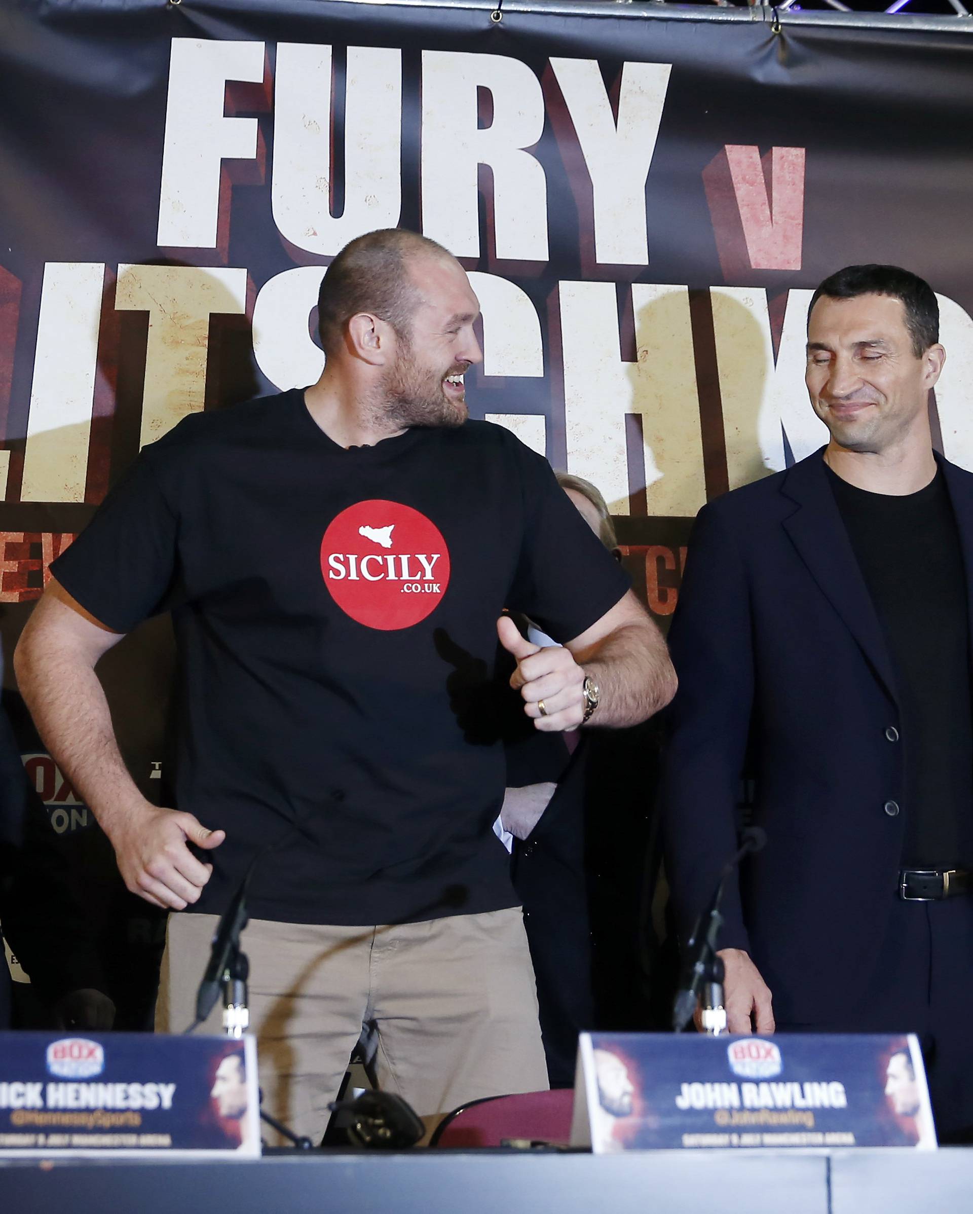 Tyson Fury & Wladimir Klitschko Head-to-Head Press Conference