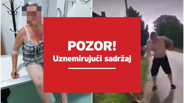 Šokantna snimka iz BiH: Šipkom tukao susjedu, njenog muža je progonio i u Hitnoj pomoći