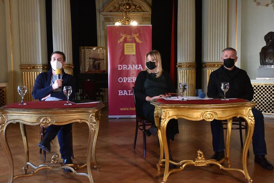 Zagreb: Intendantica HNK, Dubravka Vrgoč, s kolegama o protekloj godini te planovima za 2022.