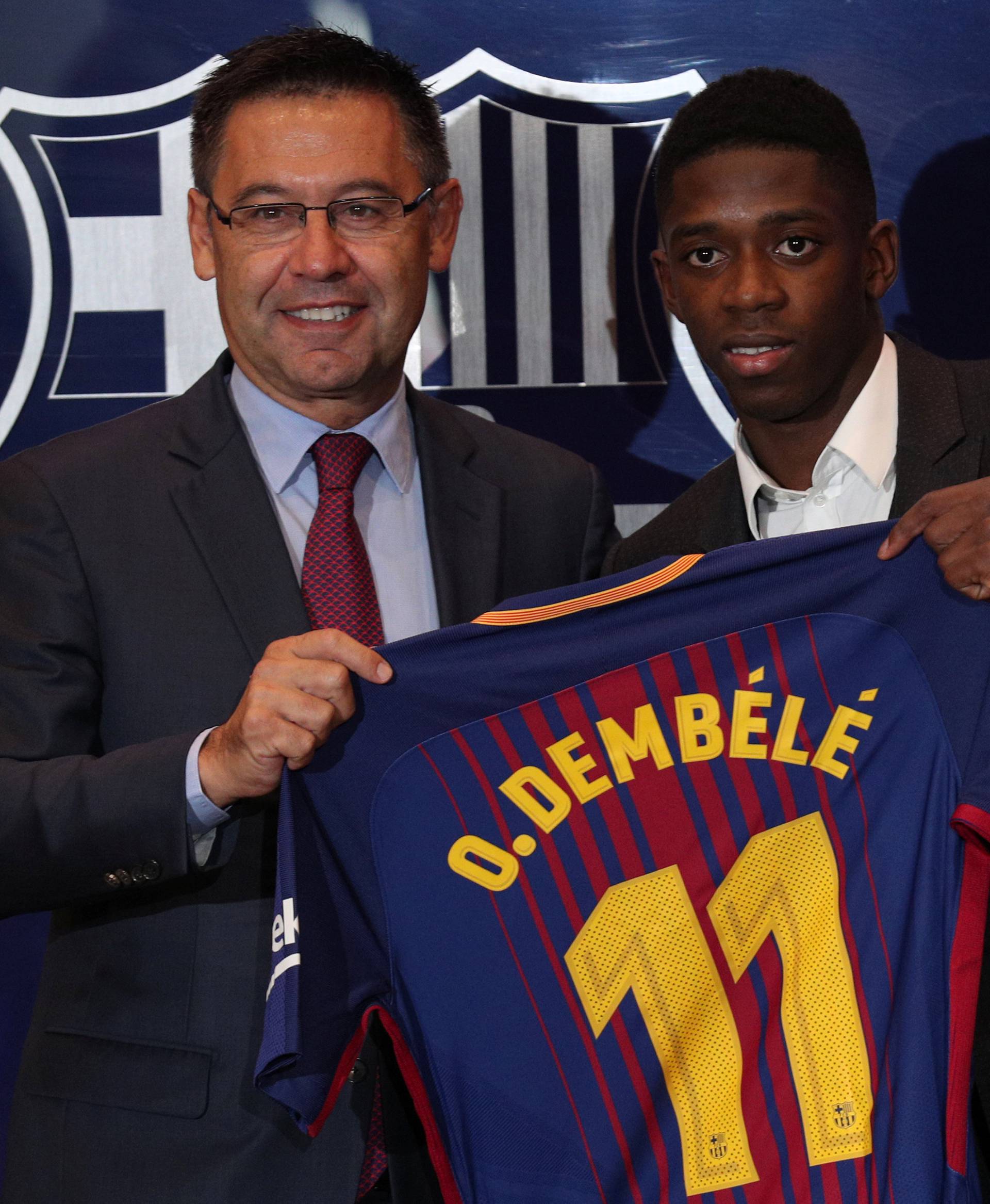 Soccer Football - FC Barcelona - Ousmane Dembele Presentation