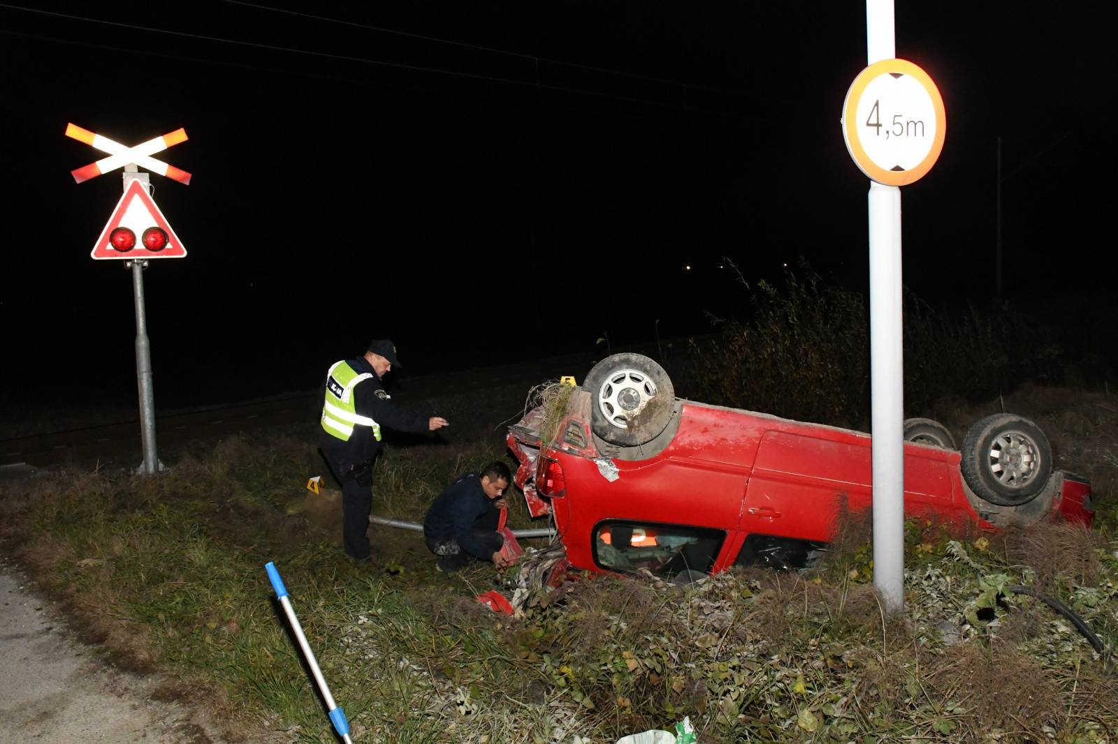 Vlak kod Križevaca naletio na automobil