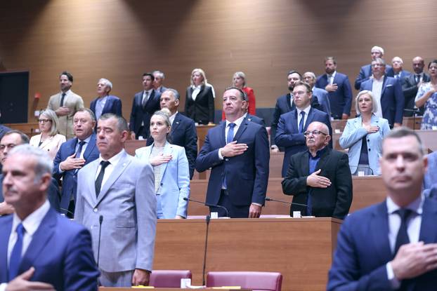 Zagreb: Pocela 7. sjednica Hrvatskoga sabora