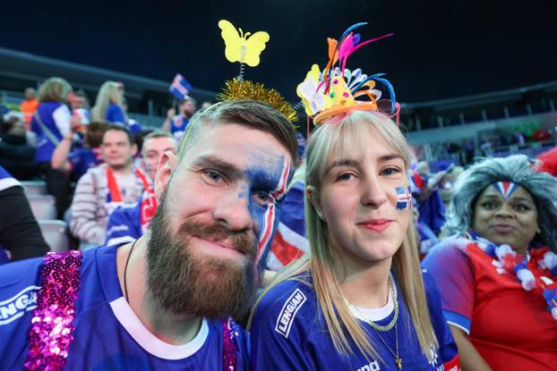 Zagreb: Atmosfera prije utakmice - IHF Svjetsko rukometno prvenstvo 2025., skupina G, 3. kolo, Slovenija - Island