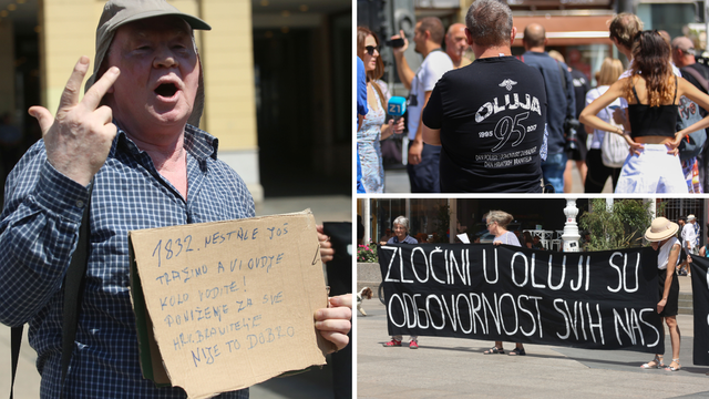 Antiratni skup u Zagrebu okupio desetak ljudi na Trgu: 'Rat je rat, rat nikome nije brat'