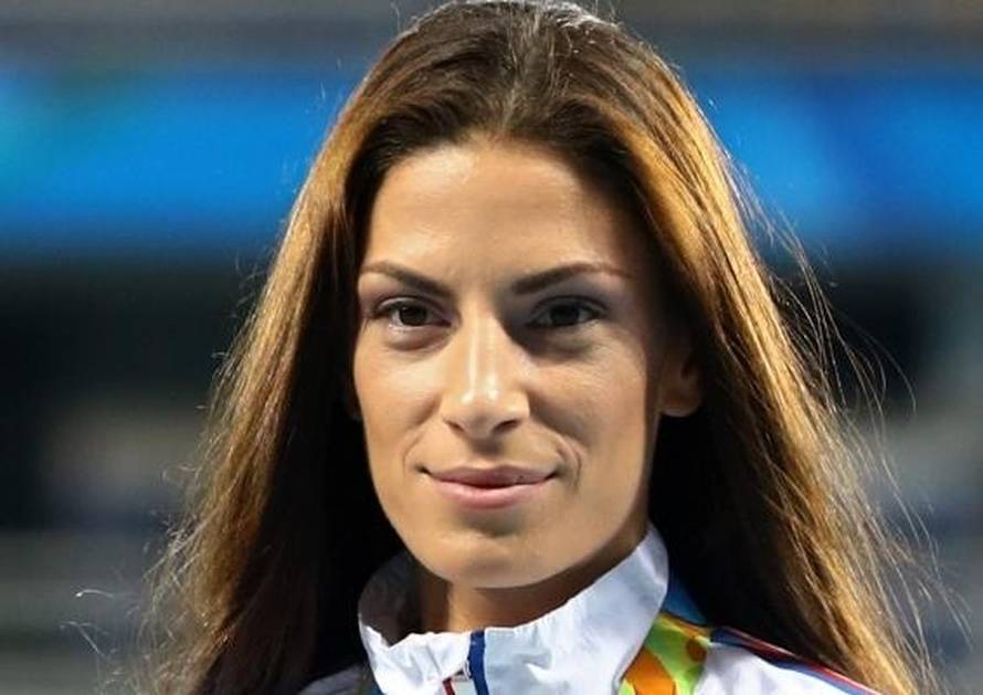 Athletics - Women's Long Jump Victory Ceremony