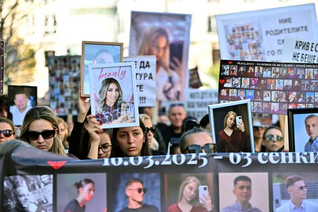 Skoplje. Prije početka suđenja za požar u diskoteci Pulse u Kočanima održan je prosvjed Marš anđela
