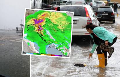Cijela Hrvatska pod alarmom: Palo i više od 100 litara kiše, moguće su poplave i bujice
