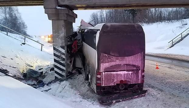 Road accident involving passenger bus in Ryazan Region, Russia