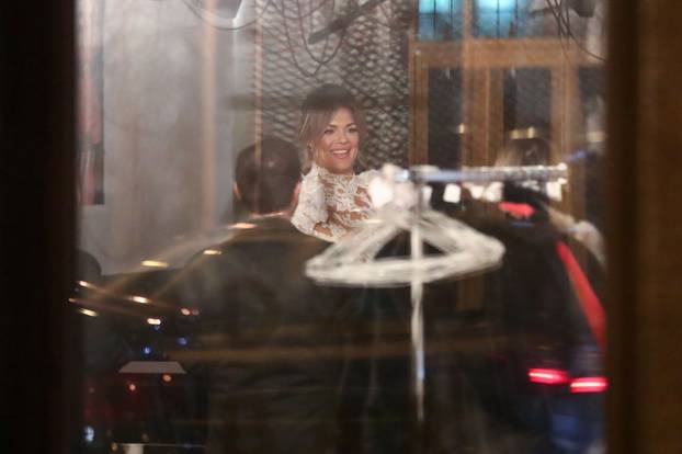 Zagreb: Vjenčanje Sandre Perković i Edisa Elkasevića u Laubi