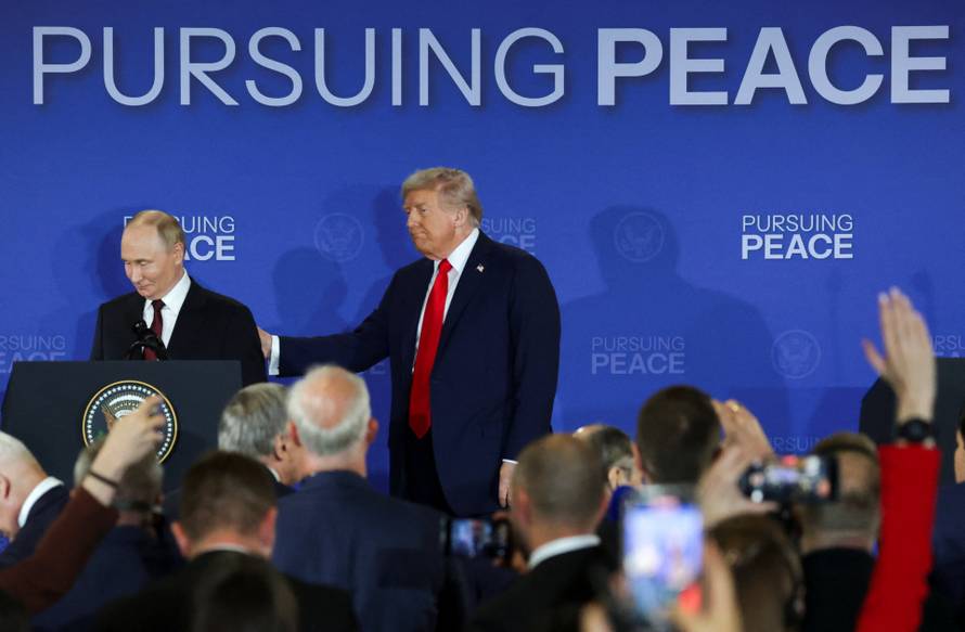 U.S. President Trump meets with Russian President Putin in Alaska