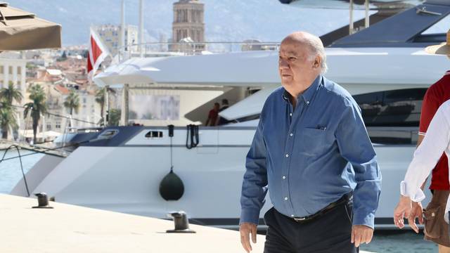 Amancio Ortega, vlasnik Zare, sa suprugom Florom Perez stigao u grad Split