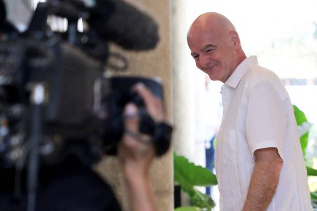 FIFA President Gianni Infantino support for Mexico for the World Cup, in Barranquilla