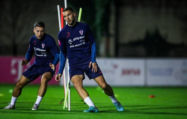 Zagreb: Trening nogometne reprezentacije na terenu Hitrec Kacijan