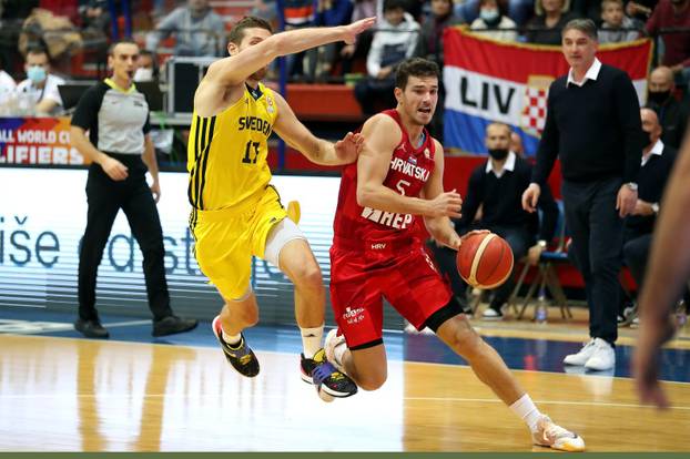 Zagreb: Kvalifikacijska utakmica Hrvatska - &Scaron;vedska za ko&scaron;arka&scaron;ko SP 2023. godine
