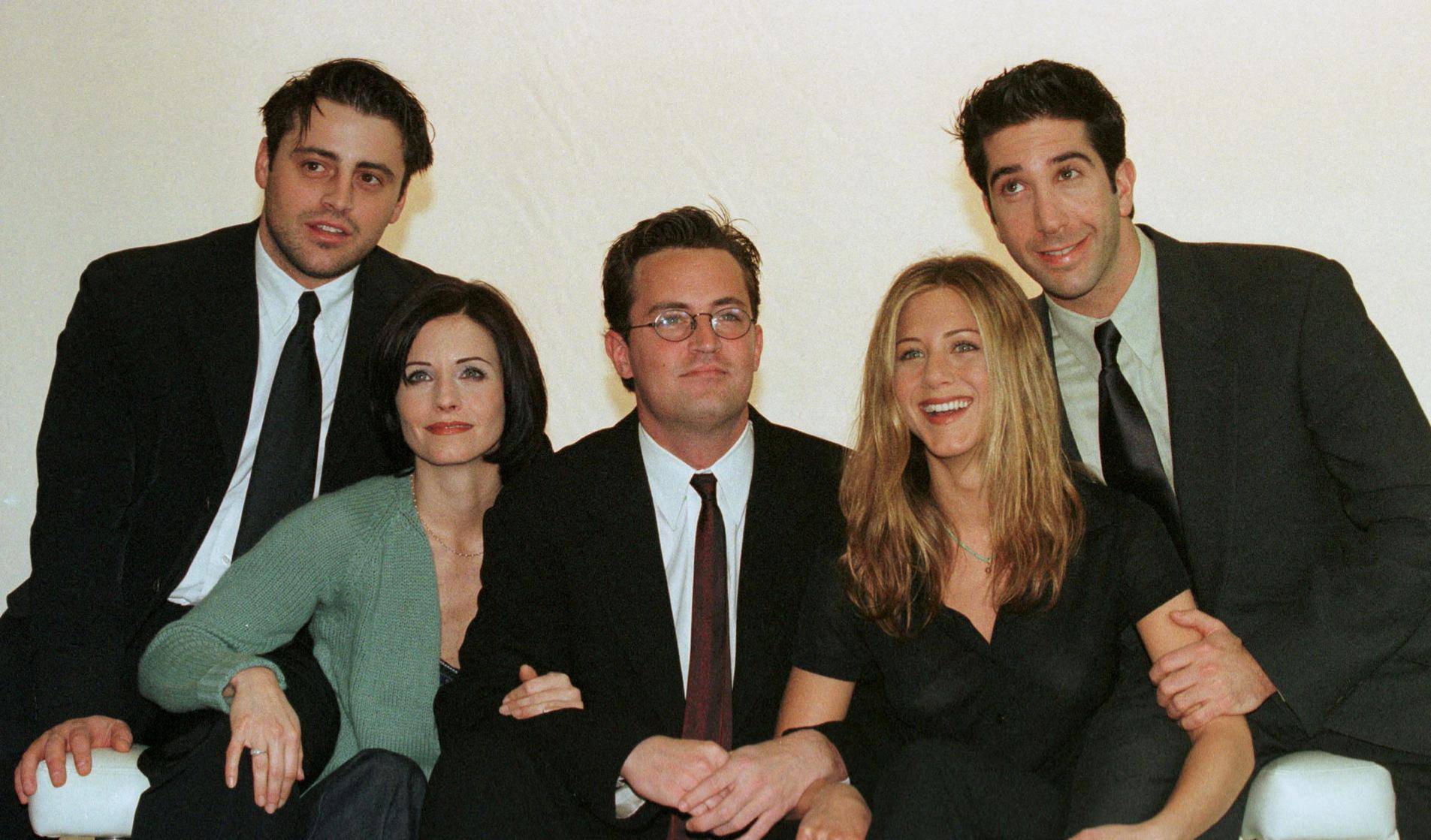 FILE PHOTO: THE CAST OF FRIENDS AT CHANNEL 4 TELEVISION