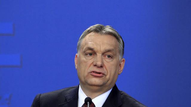 Hungarian Prime Minister Orban attends a news conference with Bavarian State Premier Horst Seehofer in Budapest