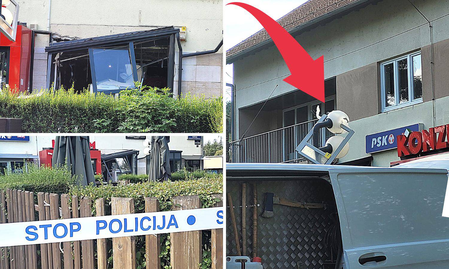 Raznijeli bankomat u Zagrebu, jedan dio probio krov i završio na lampi: 'Baš je jako grunulo'