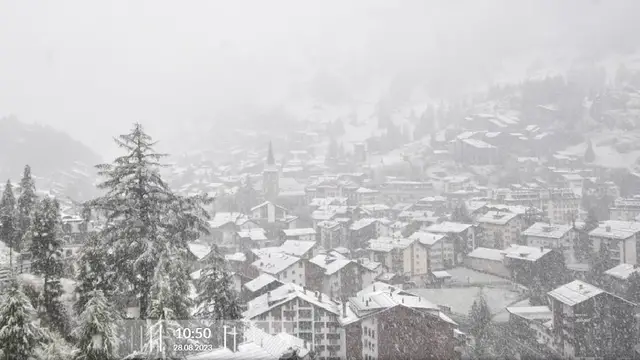 Nakon vrućina  i sparine, u Švicarskoj poplave i snijeg