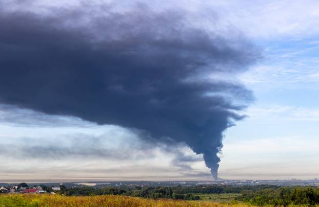 Aftermath of Ukrainian drone attacks in Moscow region