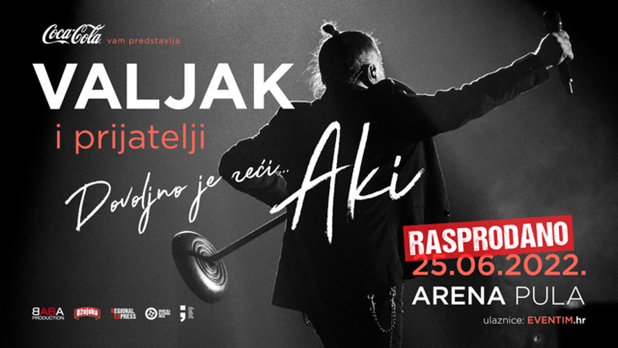 Rasprodale se karte za koncert Valjka i prijatelja u čast Akiju Rahimovskom u pulskoj Areni