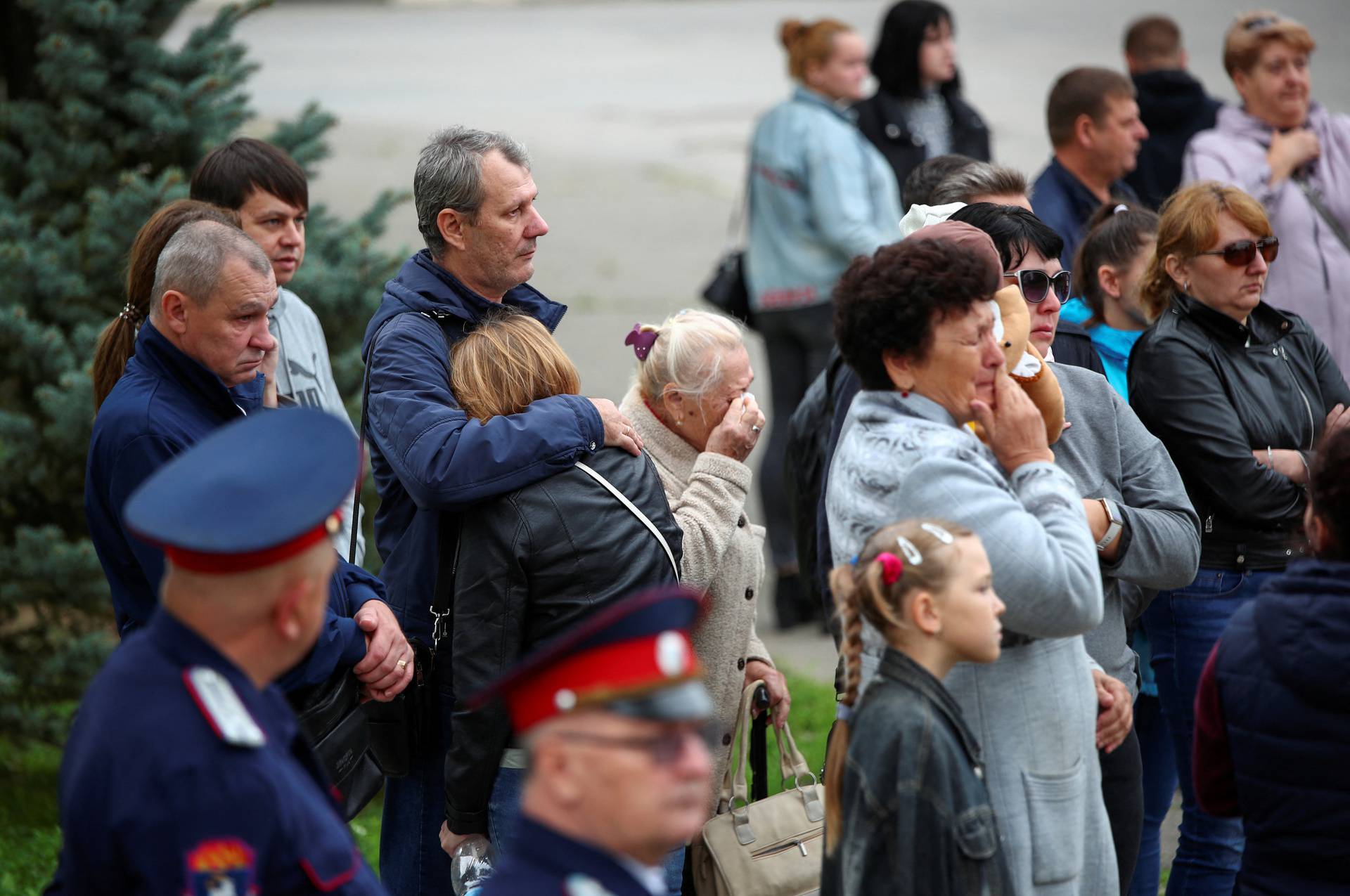 Russian reservists depart for military bases during mobilisation of troops in Volzhsky