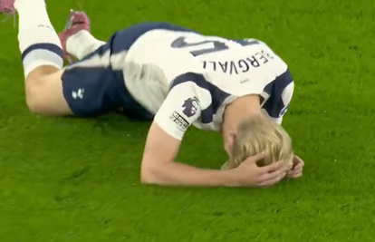 VIDEO Igrač Tottenhama teturao terenom i odbijao napustiti igru