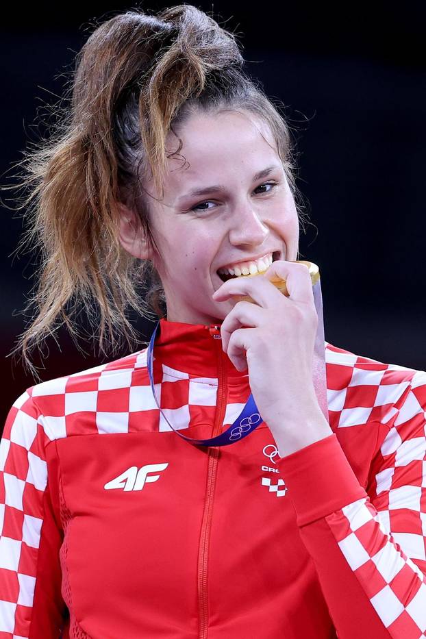 Dodjele medalja u taekwondou u kategoriji do 67 kilograma, Matea Jelić osvojila zlato