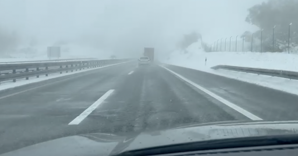 A1 Video: Snowy sledding with visibility under 100 meters in some areas