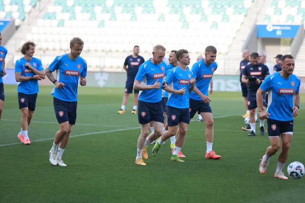 Osijek: Trening češke nogometne reprezentacije