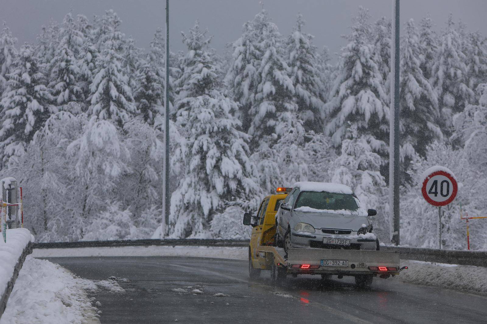 Zimski uvjeti na autocesti