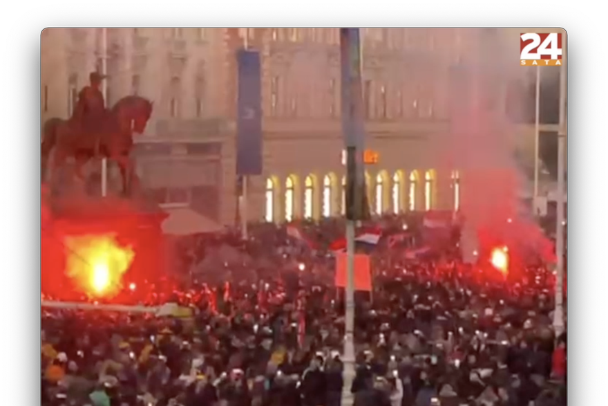 Tisuće ljudi na prosvjedu protiv propusnica: Zapalili baklje i uzvikuju 'Ivermektin'