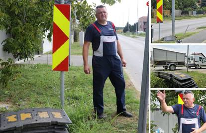 Koprivničanac je maknuo ležeće policajce od ispred kuće: 'Ako ih vrate, ja ću ih opet odšarafiti...'