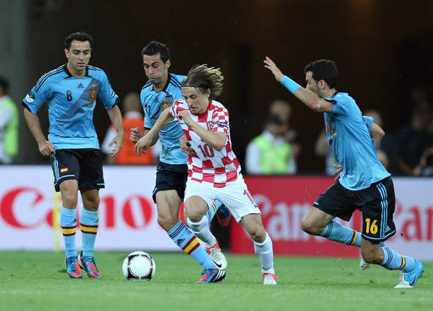 Gdanjsk:  Euro 2012, skupina C, Hrvatska - Španjolska