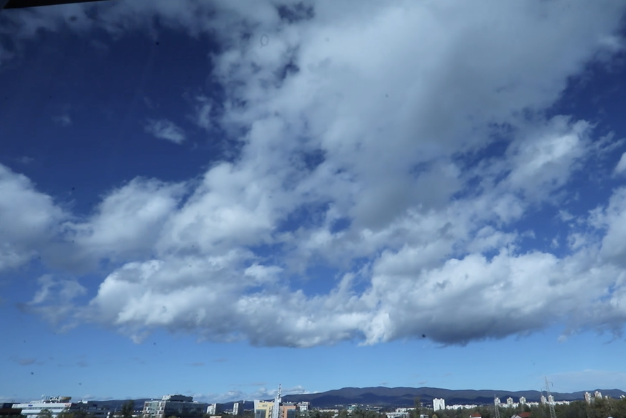 Zagreb: Timelapse oblaka iznad grada