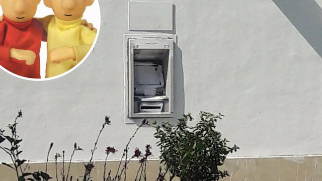 'A je to' kraj Trogira: Prebojili su zid u bijelo, ali i bankomat...