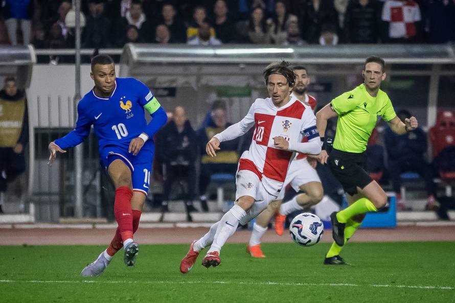 Prva utakmica četvrtfinala UEFA Lige nacija između Hrvatske i Francuske