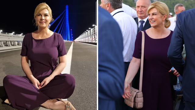 Kolinda u noćnoj šetnji mostom, sjela na pod i slikala se: 'Ovo je fantastično! Divno je biti ovdje'