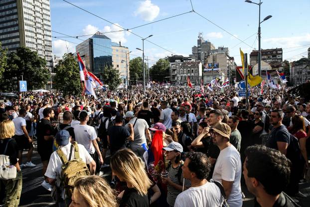 Beograd: Veliki studentski prosvjed Vidimo se na Vidovdan