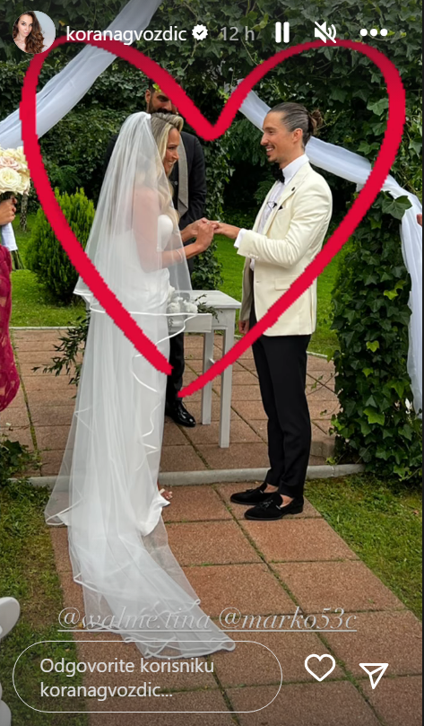 Valentina Walme je podijelila romantičnu fotku s vjenčanja pa čestitala svima Dan zaljubljenih