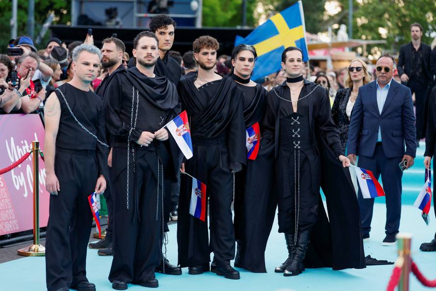 Eurovision Song Contest's 'Turquoise Carpet' event in Vienna
