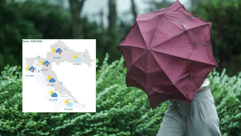 Navečer pljusak i grmljavina. Ništa bolje vrijeme ni u petak